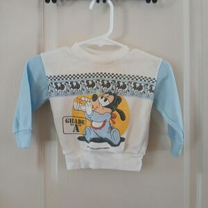 Rare Vintage 1984 Disney Babies Goofy "Grade A" Cow Milk Baby Sweater 0-6 M